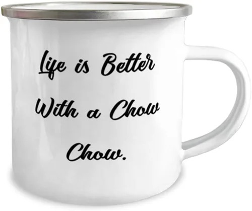 Miniatura 2 de Funny Chow Chow Dog 12oz Camper Mug, Life is Better With a Chow Chow, For Pet Lovers, Present From Friends, For Chow Chow Dog