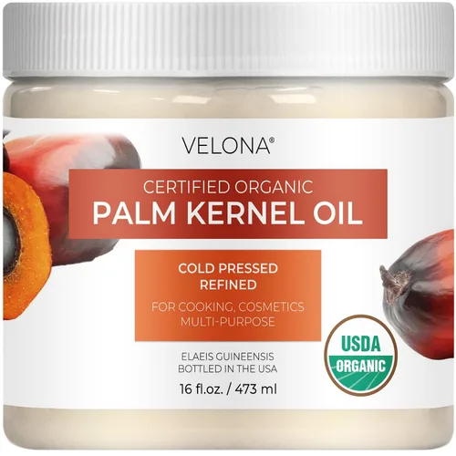 Miniatura 13 de velona Aceite de almendra de palma orgánico certificado por la USDA, 2 onzas líquidas, aceite portador 100% puro y natural, refinado, prensado