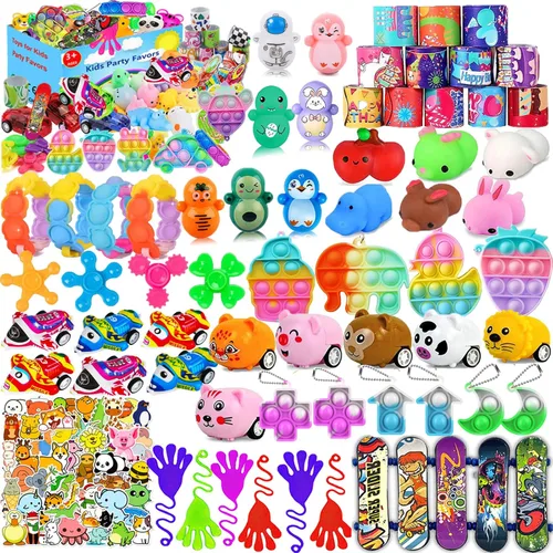 52 regalitos de fiesta para niños y niñas de 4 años en adelante, recuerdos y rellenos para bolsas de fiesta, tesoro, premios de carnaval, premios