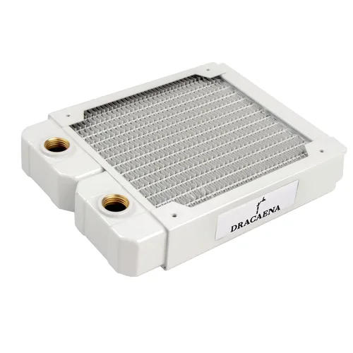 Miniatura 18 de greenDracaena.io 120mm - 28mm/1.1 pulg. de espesor Radiador de computadora, Enfriador de agua de cobre de 14 tubos para disipador de calor de CPU