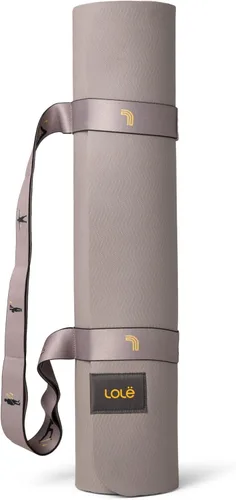 Miniatura 3 de Lolë Esterilla de yoga con soporte de correa Tapete de entrenamiento antideslizante texturizado de 0.197 in de grosor Ideal para yoga caliente