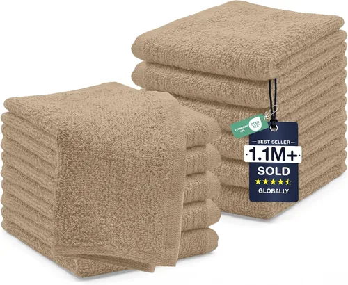 Miniatura 94 de DAN RIVER Paquete de 6 toallas de mano de alta calidad (16 x 28 pulgadas), 100% algodón, ultra suaves, ligeras, altamente absorbentes, para baño