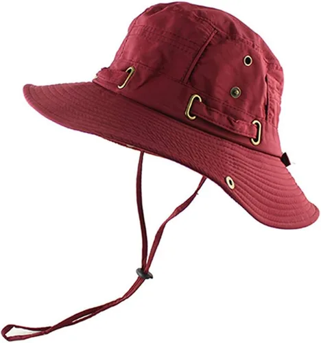 Miniatura 10 de Sombrero táctico de verano para hombre, a prueba de sol, militar, plano, sombrero de pescado, sombrero de pescado, sombrero ligero
