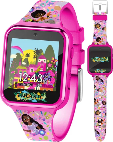 Disney Encanto - Reloj inteligente para niños con cámara, juegos y rastreador de actividad física, reloj interactivo con pantalla táctil con caras