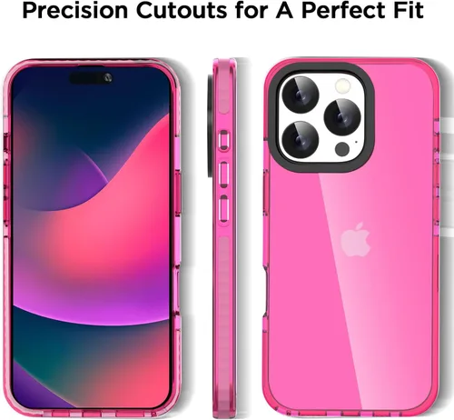 Miniatura 25 de AICase Funda protectora para iPhone 16 compatible con iPhone 16, delgada, ligera, transparente [no amarillenta] Diseño vibrante