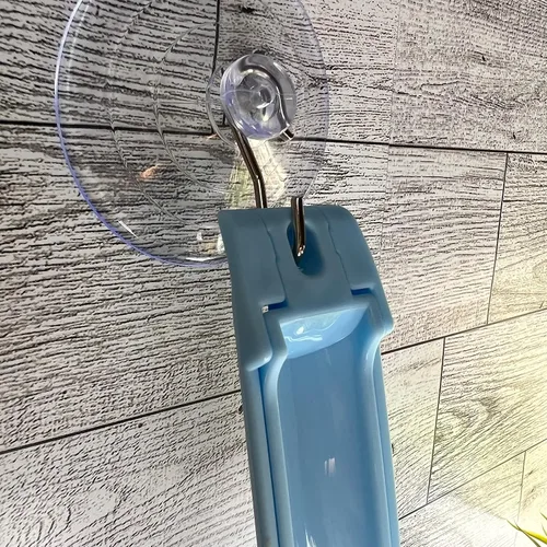 Miniatura 8 de Dispensador de golosinas para gatos, exprimidor de golosinas húmedas para puré y galletas, verde