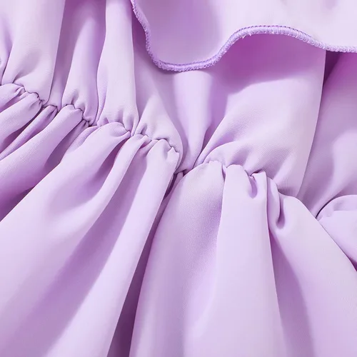 Miniatura 5 de VINUOKER Vestido de fiesta de princesa para niñas pequeñas, vestido de verano con hombros descubiertos y tirantes