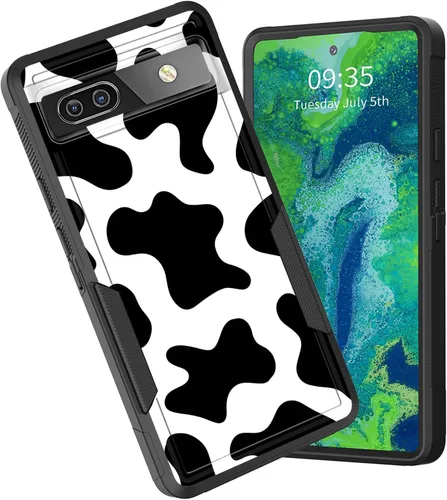 Miniatura 32 de Funda para Pixel 6A, funda híbrida de doble capa resistente a prueba de golpes de policarbonato duro de silicona suave TPU para Google Pixel 6A