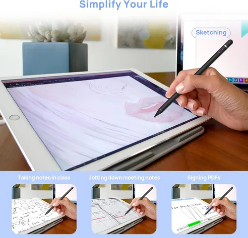 Miniatura 4 de Lápiz óptico para pantallas táctiles, lápiz activo, bolígrafos digitales inteligentes, estilista de punta fina, compatible con iPhone, iPad Pro Air