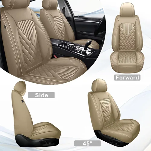 Miniatura 5 de TTX LIGHTING Juego completo de fundas de asiento de automóvil para Kia Sorento 2007-2026, funda protectora impermeable de piel sintética, compatible