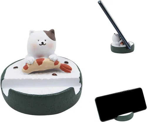 Miniatura 2 de Novedad 6 uds lindo Sucker Cat soporte para teléfono con ventosa taza soporte para teléfono Kawaii gato soporte para teléfono gatito teléfono