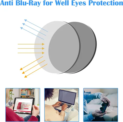Miniatura 5 de Elegantes gafas de seguridad para mujeres y niñas, gafas anti-vaho, gafas protectoras, gafas transparentes Paquete de 3: azul+tortuga+negro