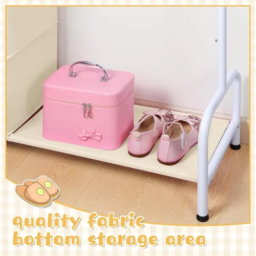 Miniatura 5 de Univivi Perchero para Ropa de Niños con Organizador Colgante, Almacenamiento de Vestidor Infantil para Colgar Ropa, Armario Guardarropa para Niños