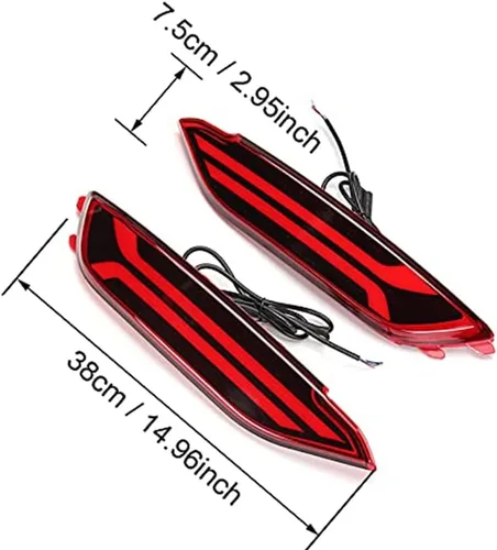 Miniatura 4 de Conjunto de Luz Trasera LED - Compatible con Hyundai Tucson 2015-2017, Reflector de Parachoques, Luces de Conducción, Freno, Antiniebla