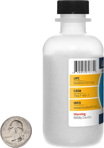 Miniatura 2 de Cloruro de potasio, botella de 4 onzas, 99% puro de grado alimenticio/polvo fino
