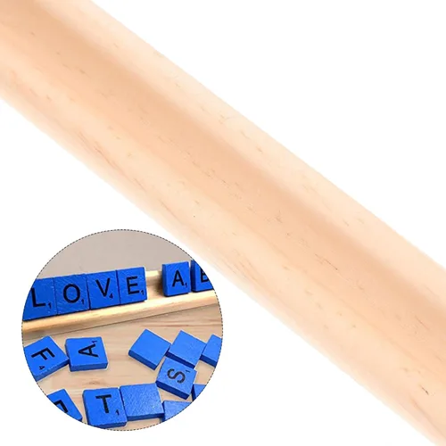 Miniatura 7 de 4 bandejas de dominó de madera y soportes para azulejos de dominó, bases del alfabeto, adornos de bricolaje, accesorios de juego de 7.48 x 0.90 x
