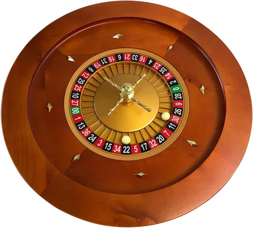 Miniatura 2 de Yuanhe Rueda de ruleta de madera de lujo, juego de ruedas de ruleta de 20 pulgadas, rodamientos de precisión de grado casino, torreta de latón