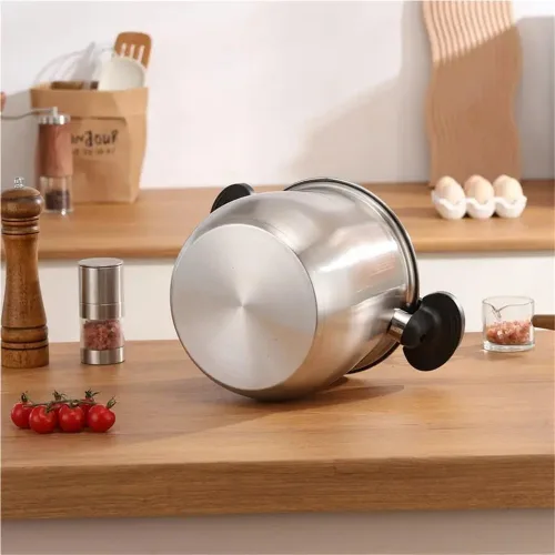 Miniatura 7 de Olla de presión de acero inoxidable de 6 cuartos de galón, ahorra un 70% de tiempo de cocción, Olla De Presion con sistema de tapa giratoria