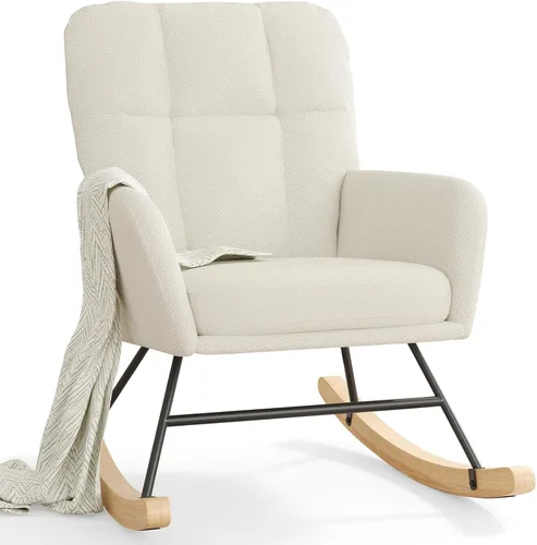 Silla Mecedora para Guardería, Sillas Mecedoras Teddy para Bebé de Guardería, Silla de Lactancia Moderna para Amamantar, Mecedora de Guardería para