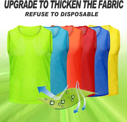 Miniatura 6 de Antoyo Camiseta de baloncesto, Pinnies para adultos, chaleco de entrenamiento de fútbol para niños
