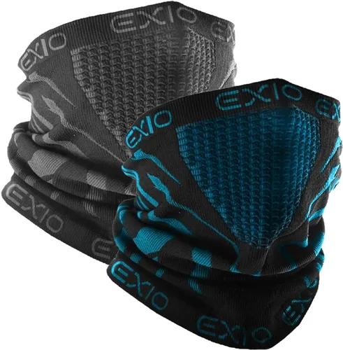 Miniatura 15 de EXIO Calentador de Cuello de Invierno Polaina/Pasamontañas (Paquete de 1 o Paquete de 2) - Máscara facial resistente al viento para esquí, snowboard