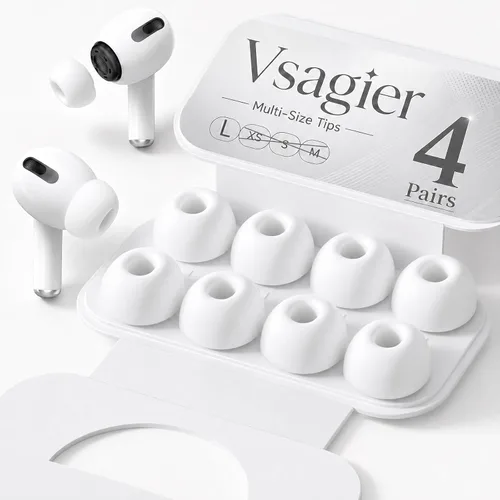 Miniatura 29 de Almohadillas de repuesto de espuma viscoelástica para AirPods Pro 1 y 2 Gen, puntas de auriculares ultra suaves con cancelación de ruido, ajuste