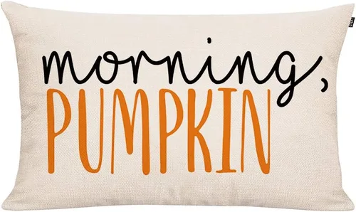 Miniatura 6 de Funda de almohada de otoño de 20 x 12 pulgadas, funda de cojín de otoño con diseño de calabazas de otoño, funda de almohada lumbar de lino
