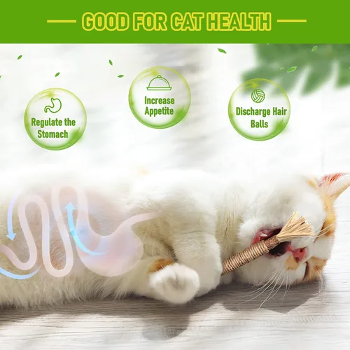 Miniatura 3 de BAWAN Juguetes de Hierba Gatera‖ Silvervine para Gatos: Lindos Juguetes de Gato y Gatito para Gatos de Interior Interactivos‖ Juguetes de Dentición