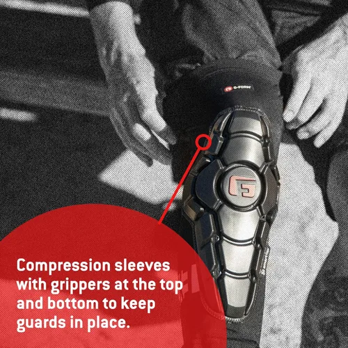 Miniatura 5 de G-Form Pro-X3 - Rodilleras para bicicleta de montaña, rodilleras de ciclismo para atletas, manga de compresión de rodilla para ciclismo de montaña