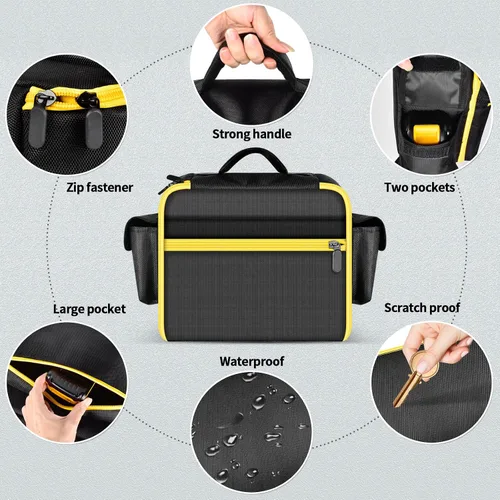 Miniatura 3 de Funda para compresor de aire compatible con el inflador de neumáticos DEWALT 20V MAX + bolsa compatible con la herramienta de corte DEWALT 20V MAX
