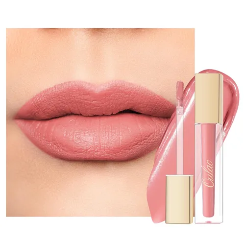 Miniatura 41 de Oulac Lápiz labial rojo líquido mate para mujer, lápiz labial de larga duración, impermeable, sin transferencia, fórmula cremosa de alta 【M08 1000