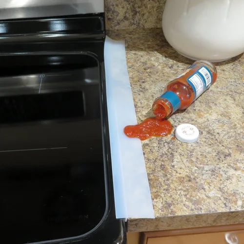 Miniatura 6 de Cubiertas de silicona para huecos de estufa, rellenos para huecos del horno que sellan espacios entre la estufa y la encimera, fáciles de instalar