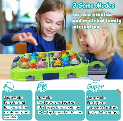 Miniatura 4 de Juego de Golpear Topos para Niños Pequeños, Juguetes para Niños y Niñas de 3-12 Años, Juego de Golpear Topos para Niños, Regalos para Niños de 3 4 5