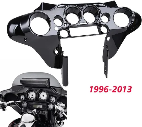 Miniatura 5 de Alerón interior delantero brillante en color negro para Harley Touring Electra Street Glide 1996-2013 97 98 99 00 01 02 03 04 05 06 07 08 09 10 11 12