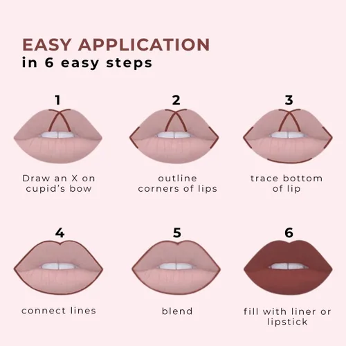 Miniatura 7 de Honeybee Gardens Delineador de labios irresistible, sombra rosa cálida Zen, delineador de labios de larga duración, deslizamiento suave, vegano