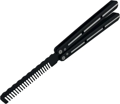 Entrenador de práctica de peine de acero inoxidable para principiantes sin afilar hoja plegable conjunto de herramientas