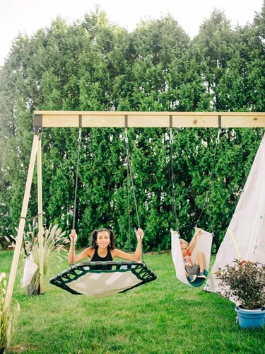 Miniatura 4 de Bijou Kubix Swing - El columpio de plataforma moderno para niños, juego de columpio sensorial para jugar al aire libre y aventura en el patio trasero