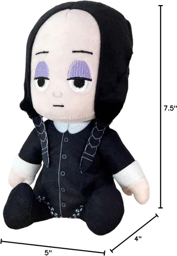 Miniatura 4 de Addams Family Película animada 2 - Wednesday Addams Sentado Felpa 7" H