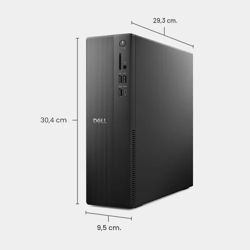Miniatura 10 de Dell Slim Desktop ECS1250 - Procesador Intel Core Ultra 5-225, gráficos UHD, memoria de 16 GB, SSD M.2 de 512 GB, lector de tarjetas SD 3.0, teclado