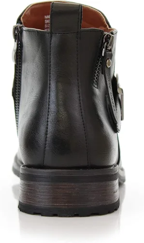 Miniatura 5 de Ferro Aldo Botas de motocicleta casuales para hombre con cremallera y hebilla