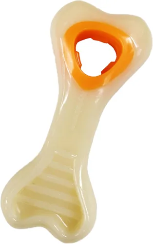 Nylabone Hueso de Nuca Bone Pop-In Juguetes de Golosinas Poderosas para Perros, Juguetes Interactivos Dispensadores de Golosinas y Enriquecimiento