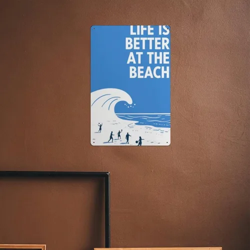 Miniatura 6 de Life is too short for bad coffee cartel de metal de 8 x 12 pulgadas, decoración de pared retro para la cueva del hombre, hogar, bar, cocina, garaje
