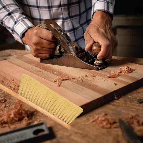 Miniatura 6 de 2 Piezas de Cepillo de Limpieza de Madera Cepillo de Mano Cepillo de Banco con Mango Largo de Madera Cepillo de Escoba de Varilla Cepillo de Cerdas