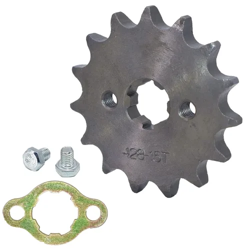 Miniatura 10 de 428-10T-0.669 in - Piñón de motor delantero para motocicleta se adapta a motocicletas de 50 cc, 70 cc, 110 cc, 125 cc, mini bicicleta ATV Quad