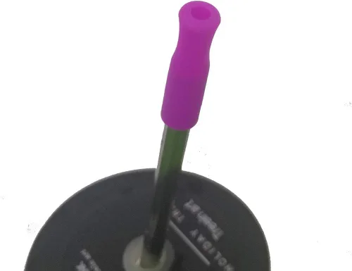 Miniatura 8 de 44 puntas de popote reutilizables, punta de pajitas de silicona, puntas de popote multicolor de grado alimenticio, cubiertas solo para pajitas