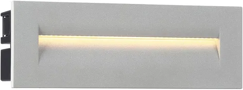 Eurofase Soporte de pared para exteriores de 8.5 W, 1 LED, 9.88 pulgadas de ancho por 3.44 pulgadas de alto, acabado gris marino