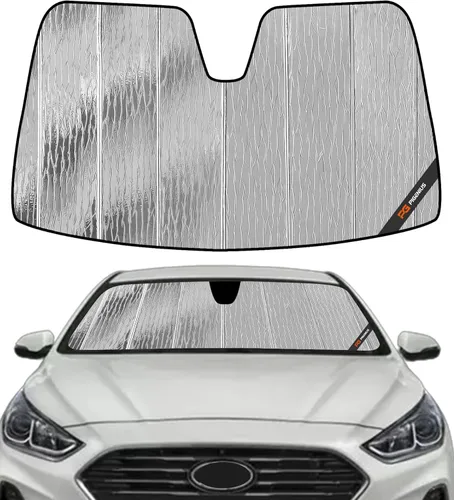 Miniatura 7 de Pigenius Parasol para parabrisas para Hyundai Sonata 2020-2023 Parasol para ventana delantera - AstraGuard Plateado