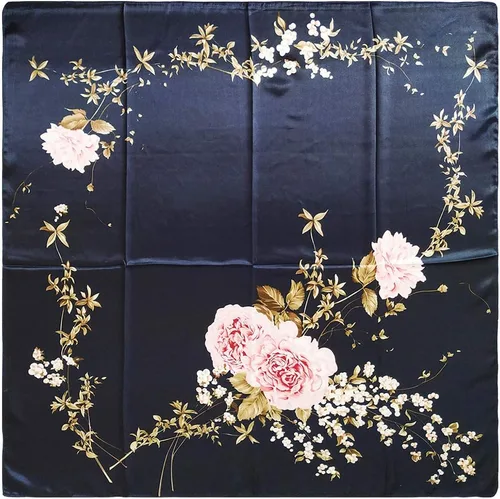 Miniatura 7 de vabovin Silk Like Head Scarf for Women Satin Printed Bandana for Hair Wrapping Fashion Accessory 35 Inch Square Hair Scarf