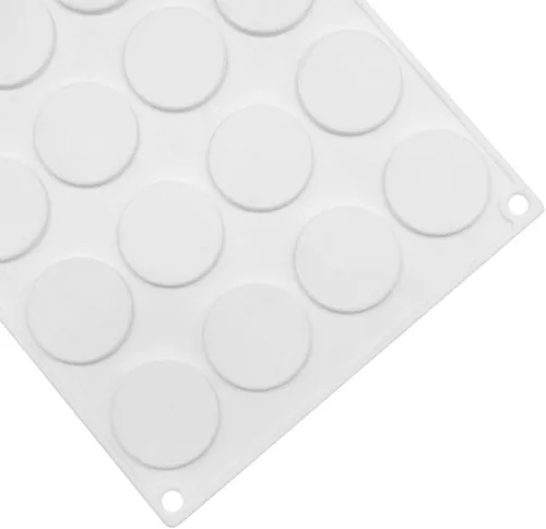 Miniatura 4 de Molde de silicona para sellos de disco redondo plano, molde adhesivo para encerar, molde para pastel de chocolate, molde para hornear, bandeja