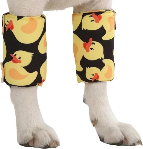 Miniatura 9 de LovinPet Rodilleras para perros, par de 2 soportes para razas medianas y grandes, almohadillas de espuma viscoelástica para cuidado